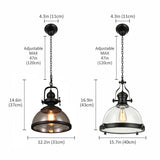 Illuminez votre espace avec un charme vintage – Lampes suspendues LED en fer