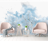 In the blue Tree Wallpaper Murals