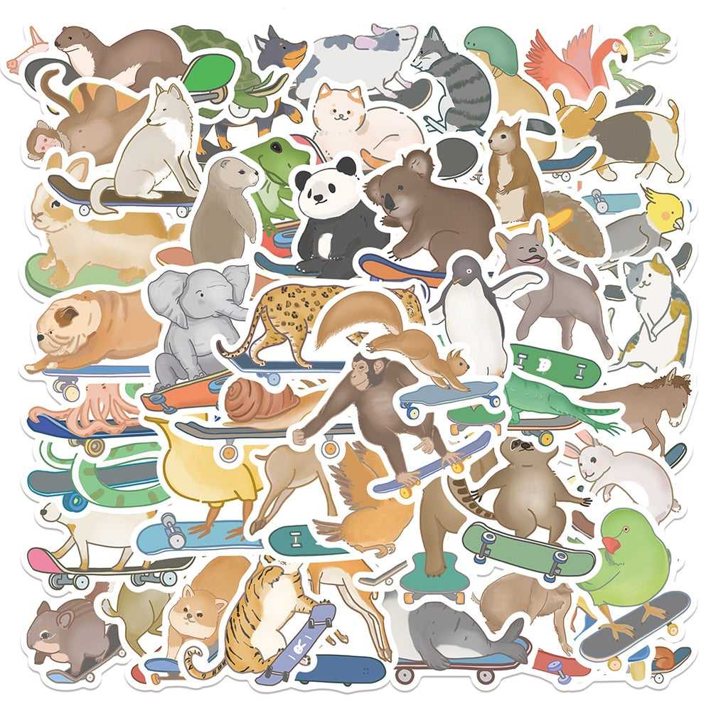 Ink Animal Stickers Pack | Famous Bundle Stickers | Waterproof Bundle Stickers