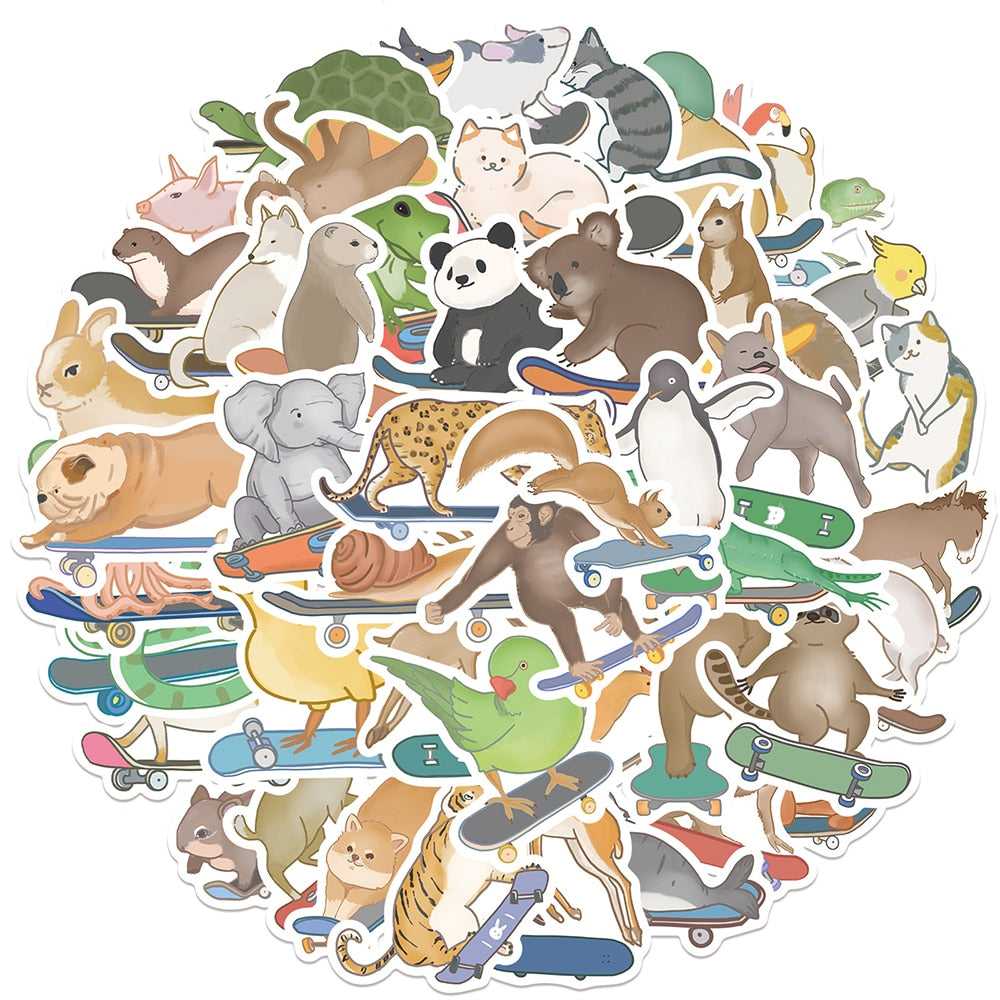 Ink Animal Stickers Pack | Famous Bundle Stickers | Waterproof Bundle Stickers