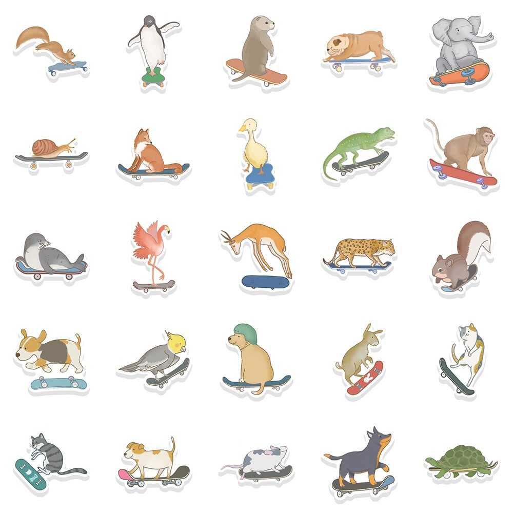 Ink Animal Stickers Pack | Famous Bundle Stickers | Waterproof Bundle Stickers