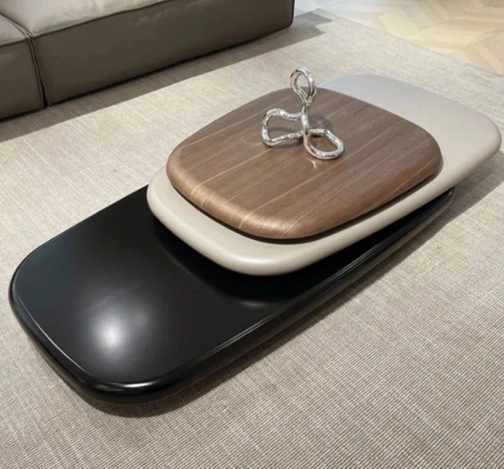 Italian Design Pebbles Rotating Coffee Table