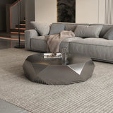 Italian Designer Auxiliar Metal Coffee Table