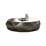 Italian Designer Auxiliar Metal Coffee Table