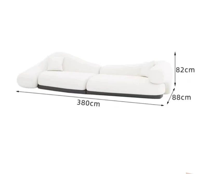 Italian minimalist Curved Sofa Set