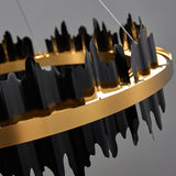 Italienischer Ring-LED-Kronleuchter mit Fernbedienung