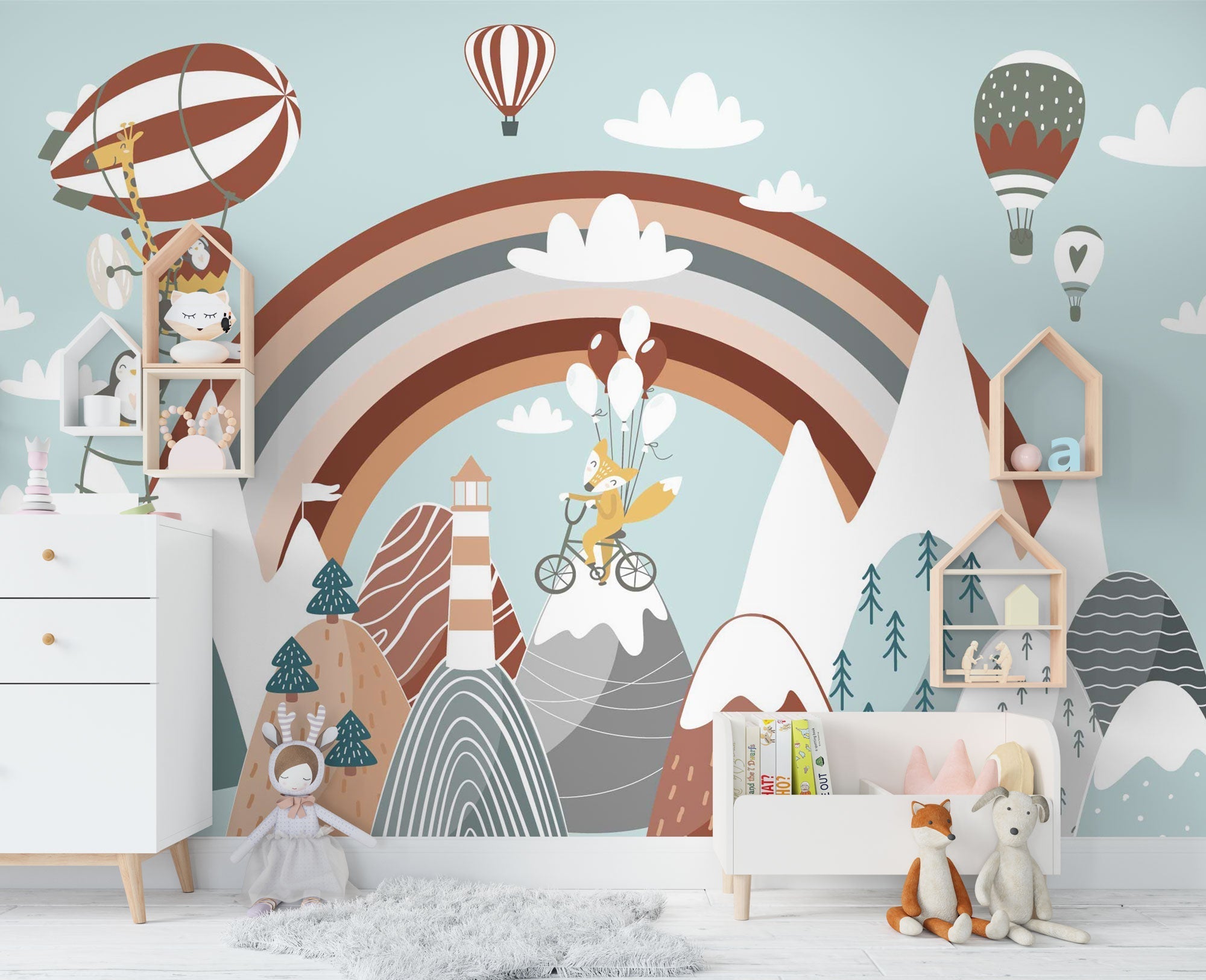 Its Rainbow Day: Kids Nursery Wallpaper Mural