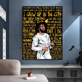 J Cole Singer Leinwand-Wandkunst: Außergewöhnliche Darstellung