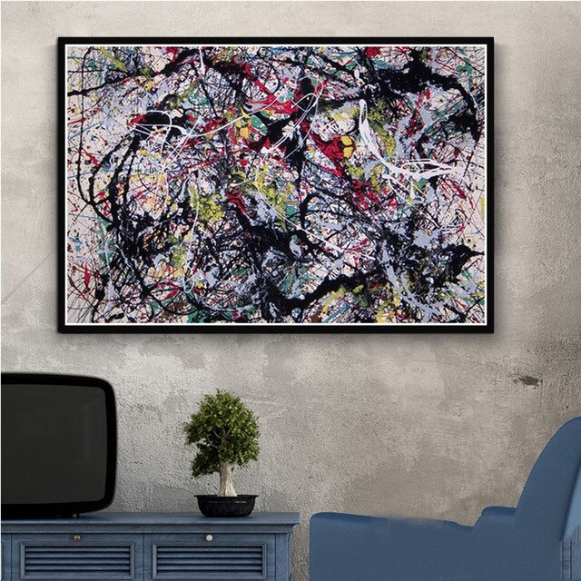 Jackson Pollock Print - Vibrant One Wall Art