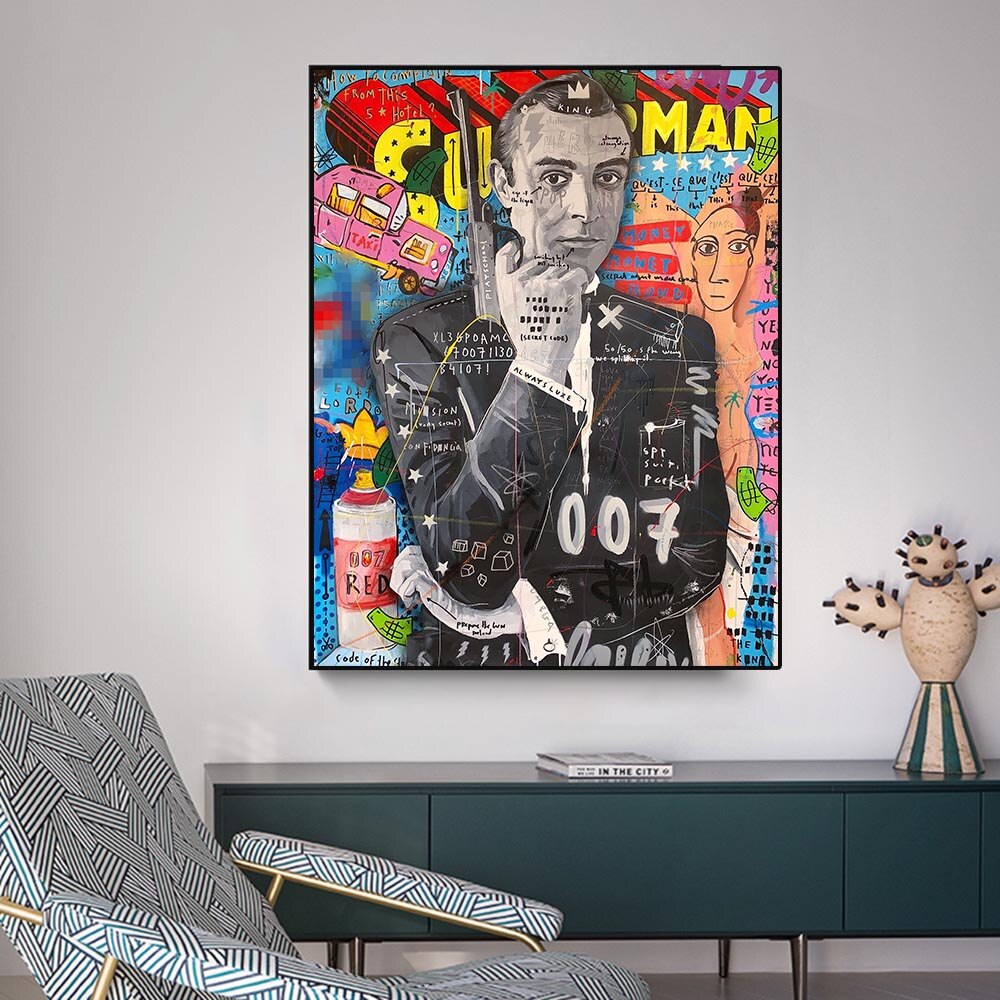 Décoration murale sur toile James Bond – Collection officielle 007