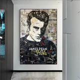 James Byron Dean Movie Star Art mural sur toile