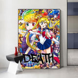 Japanese Anime Graffiti Canvas Wall Art - Vibrant Designs