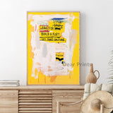 Jean Michel Contemporary Graffiti Canvas Wall Art