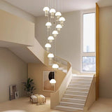 Décor d'éclairage de lustre d'escalier de méduse