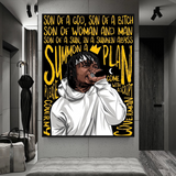 Jid Rapper Canvas Wall Art: Vibrant Hip-Hop Décor