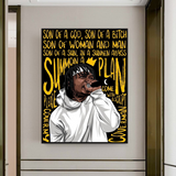 Jid Rapper Canvas Wall Art: Vibrant Hip-Hop Décor