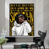 Jid Rapper Canvas Wall Art: Vibrant Hip-Hop Décor