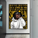 Jid Rapper Canvas Wall Art: Vibrant Hip-Hop Décor