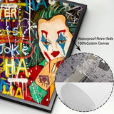 Joker Character Street Art Canvas Wall Art