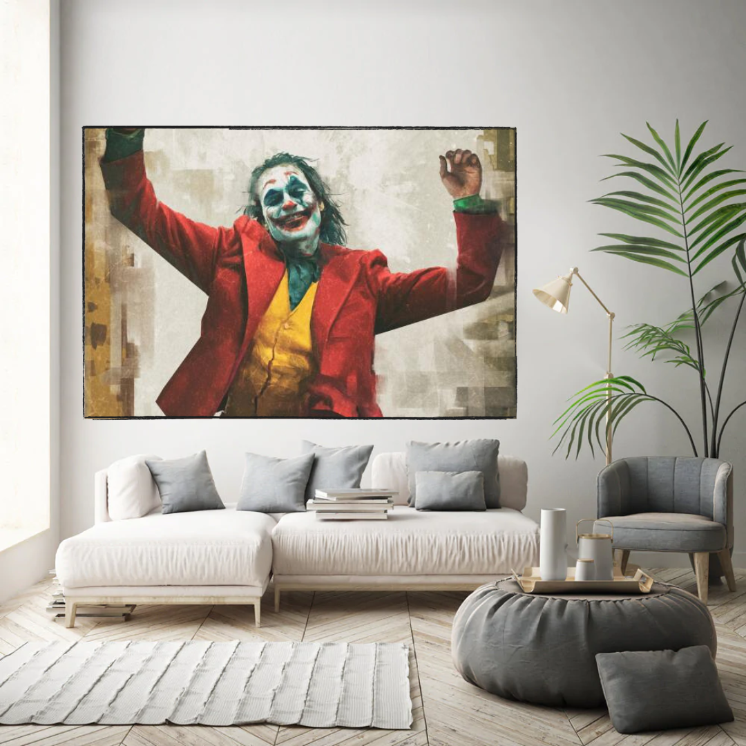 Joker Movie Canvas Wall Art - Exquisite Décor for Fans