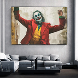 Arte de pared en lienzo de la película Joker - Decoración exquisita para fans