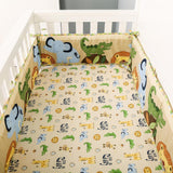 Jungle Animals Theme Cot Cot Bedding Set