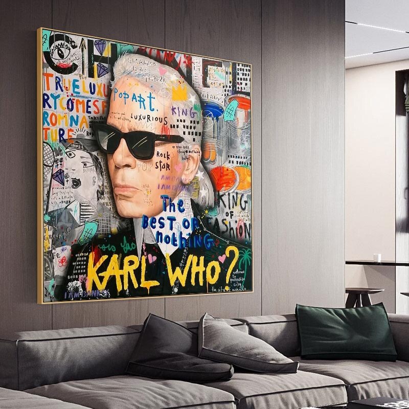 Karl Fashion Master Leinwand-Wandkunst