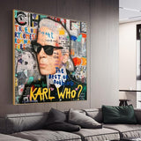 Karl Fashion Master Leinwand-Wandkunst