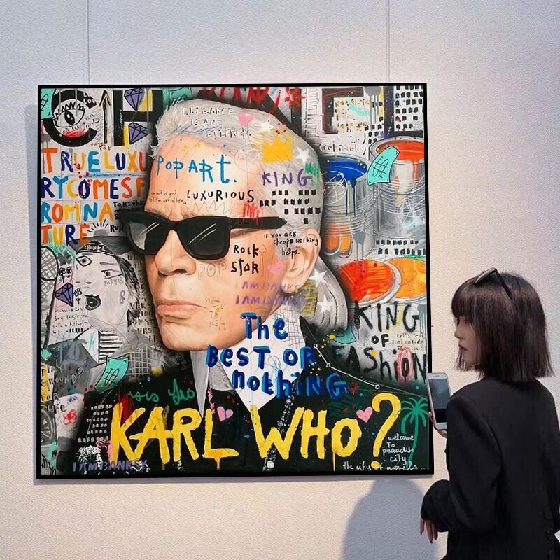 Affiche Karl Lagerfeld - Art mural sur toile Master