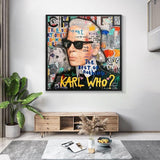 Affiche Karl Lagerfeld - Art mural sur toile Master