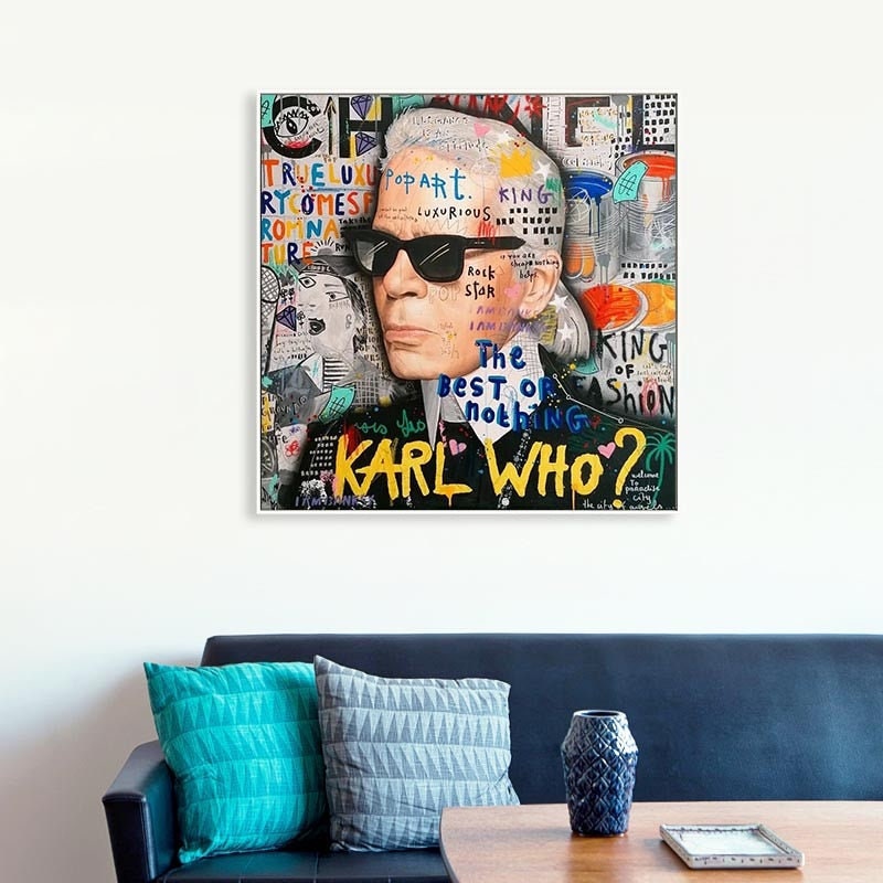 Affiche Karl Lagerfeld - Art mural sur toile Master