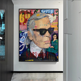 Affiche Karl Lagerfeld : dessins et collections officiels