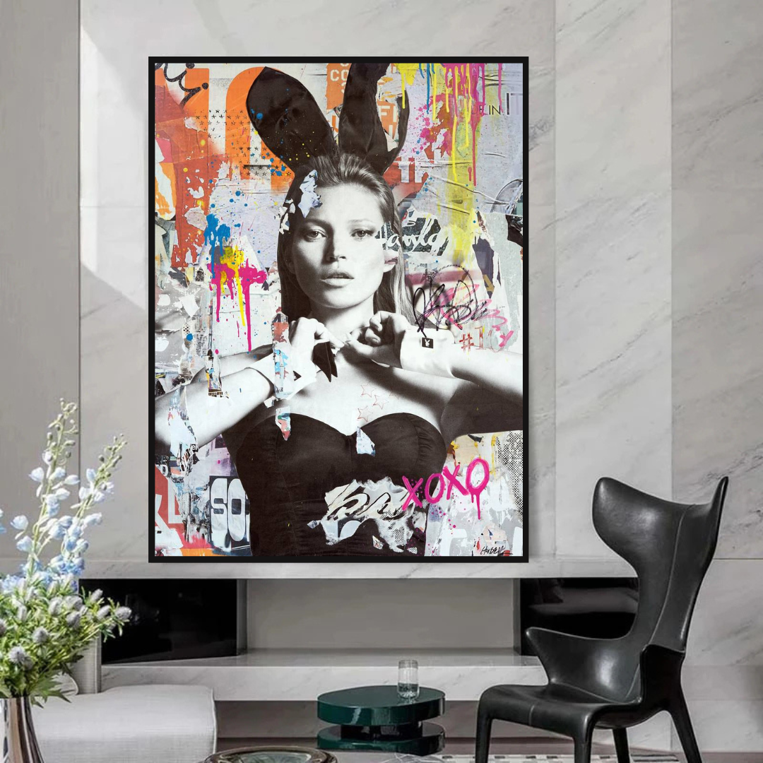 Kate Moss Bunny Art : chefs-d'œuvre uniques et captivants