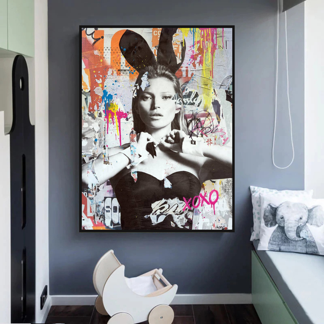 Kate Moss Bunny Art : chefs-d'œuvre uniques et captivants