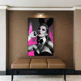 Kate Moss Pink Bunny Poster - Limited Edition Art Print