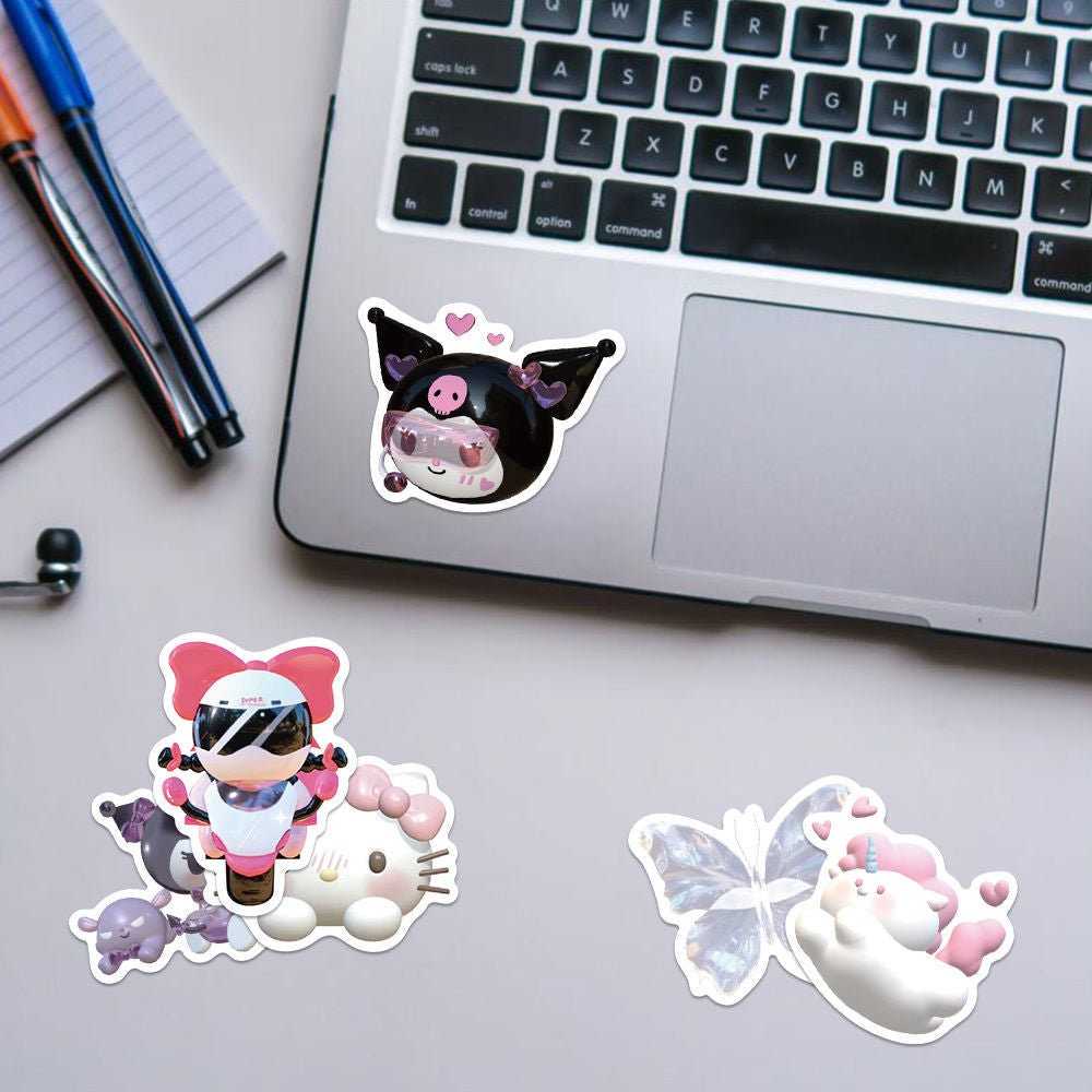 Kawaii Stickers Pack | Famous Bundle Stickers | Waterproof Bundle Stickers