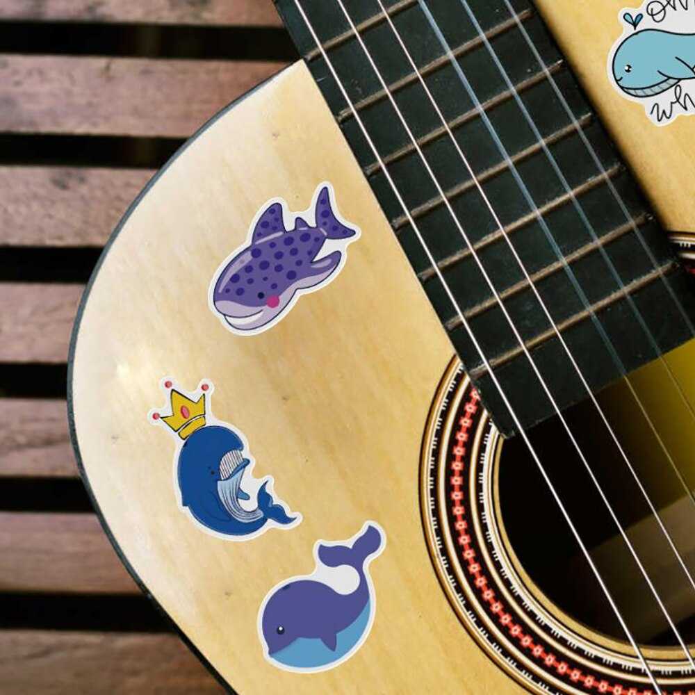 Cute Whale Animal Anime Stickers Pack | Famous Bundle Stickers | Waterproof Bundle Stickers