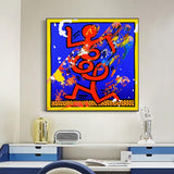 Keith Haring Canvas Wall Art – Expressive & Vibrant Piece