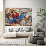 KFC-Colonel Harland Sanders als Spiderman-Leinwandkunst