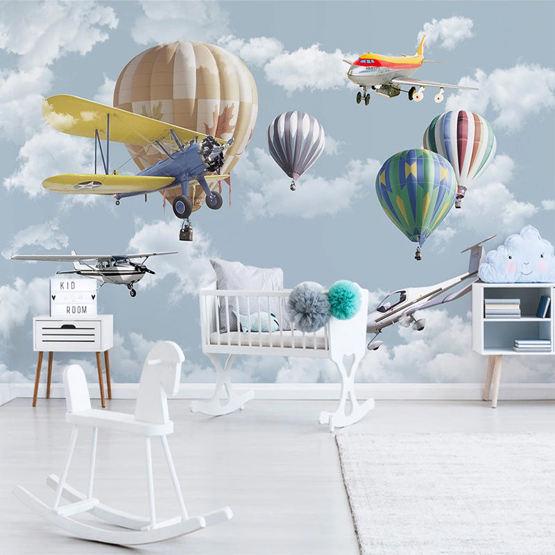 Kids Air Balloon Wallpaper - Create an Enchanting Space