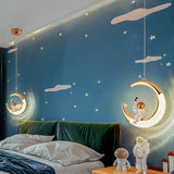 Kids Bedside Astronaut on Moon Light | Kids Room Decor Lights