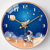 Horloge murale espace astronaute pour chambre d'enfant