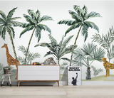 Kids Room Jungle Safari Wallpaper Murals