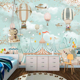 Décoration Murale Chambre d'Enfant - Papier Peint Animaux Cirque