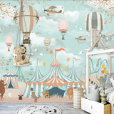 Kids Room Wall Decor - Animals Circus Wallpaper