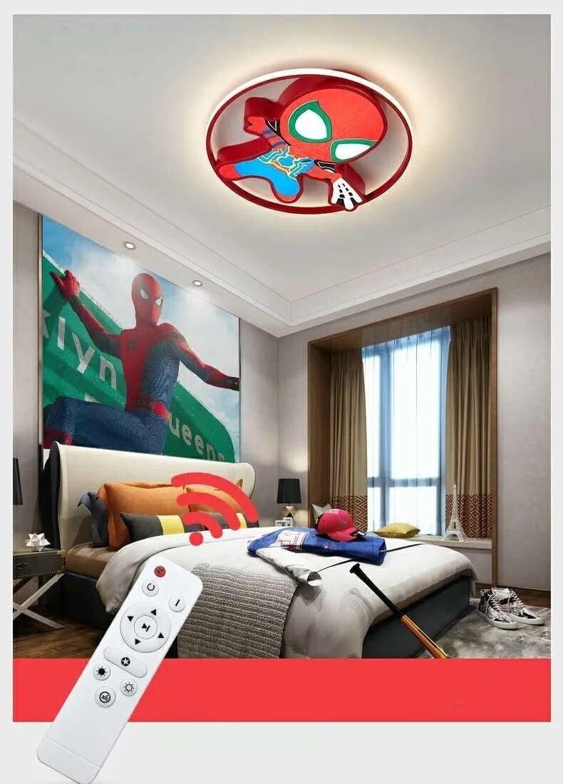 Plafonnier Spiderman pour enfants – Améliorez la décoration de la chambre de vos enfants.