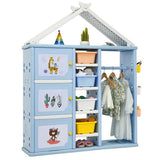 Kids Wardrobe Costume Storage Closet | Pretend Dresser Hanging Premium Storage for Toys and Cloth