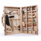 Kids Toolbox Set | Kids Woodworking Box | Wooden Play Set Gift