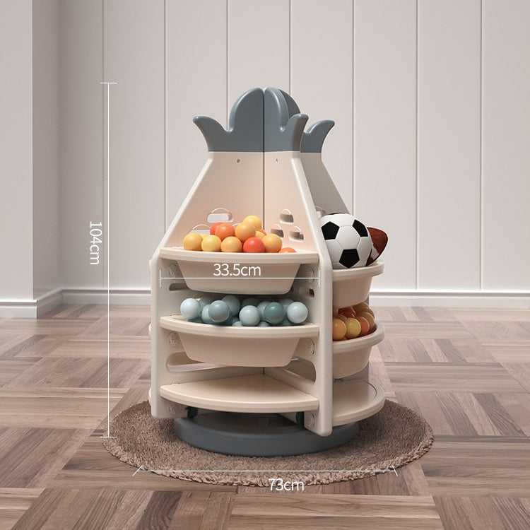 Kids Toy Storage Cabinet 360° Revolving | Pineapple Shelf