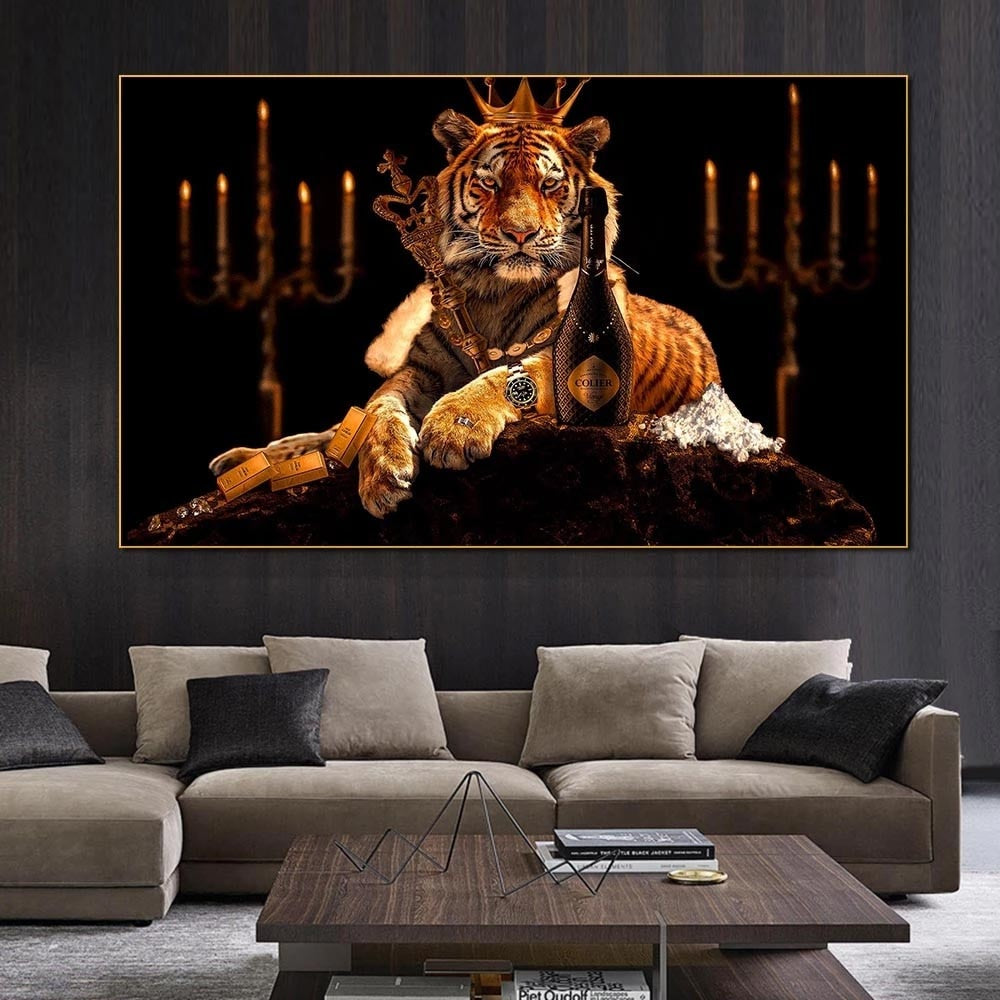 King of Jungle Lion Poster: Kaufen Sie die majestätische Kunst